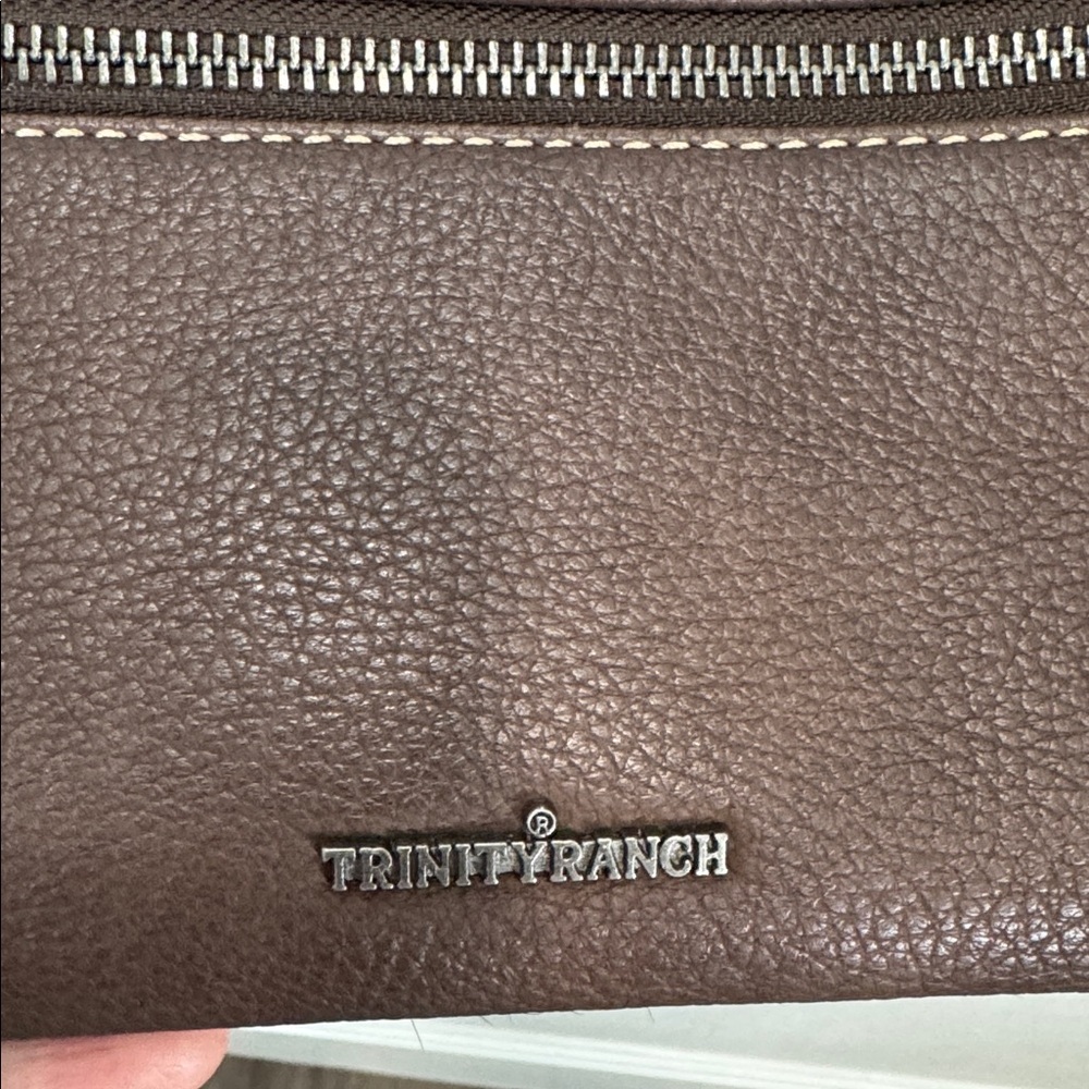 Trinity Ranch Western Brown Patterned Crossbody B… - image 3